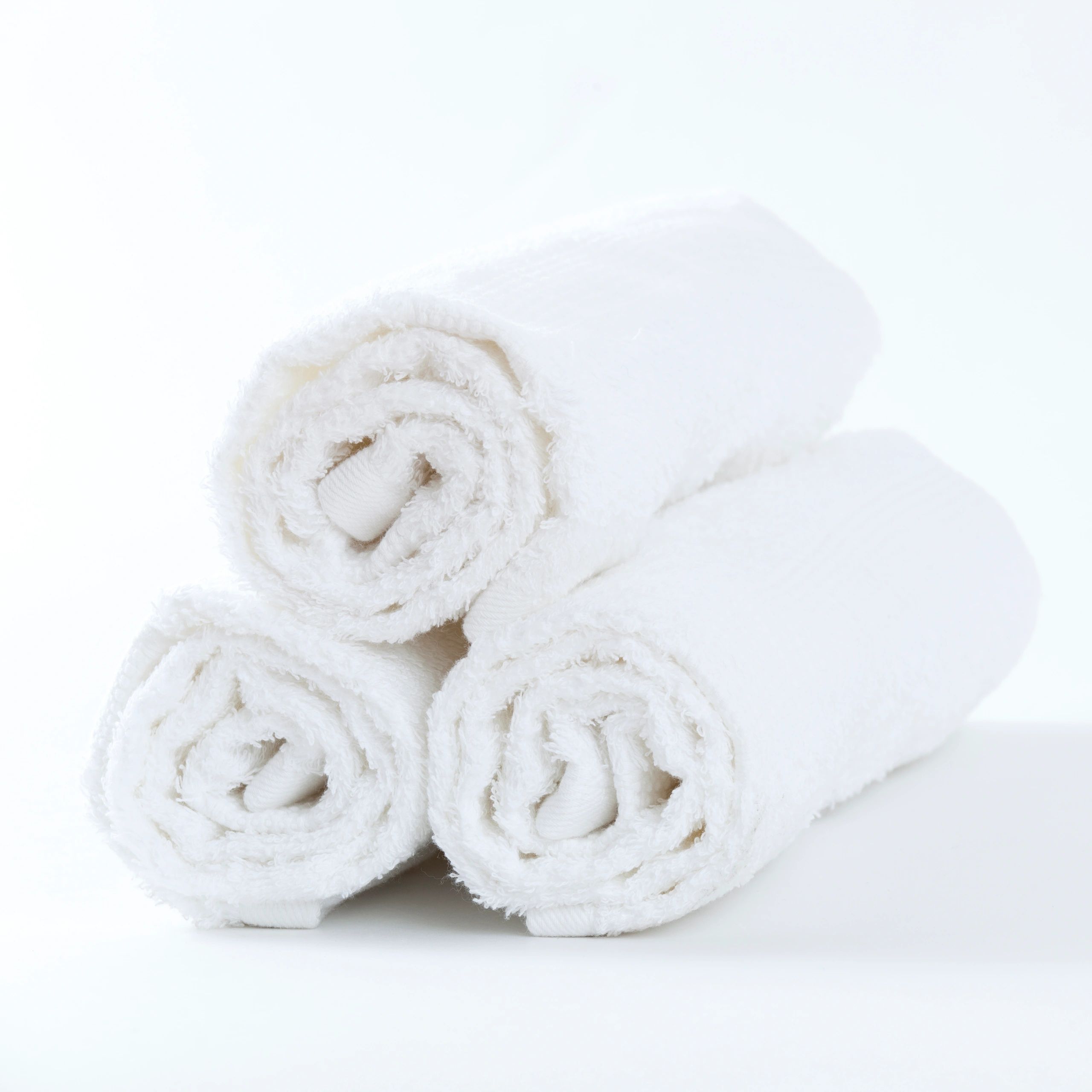 Fresh towels prepared for a relaxing spa visit